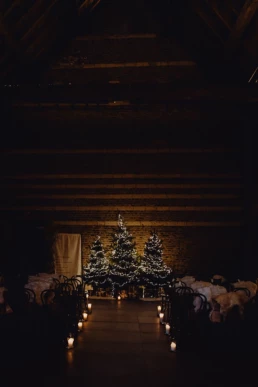 ceremonie kerstsfeer
